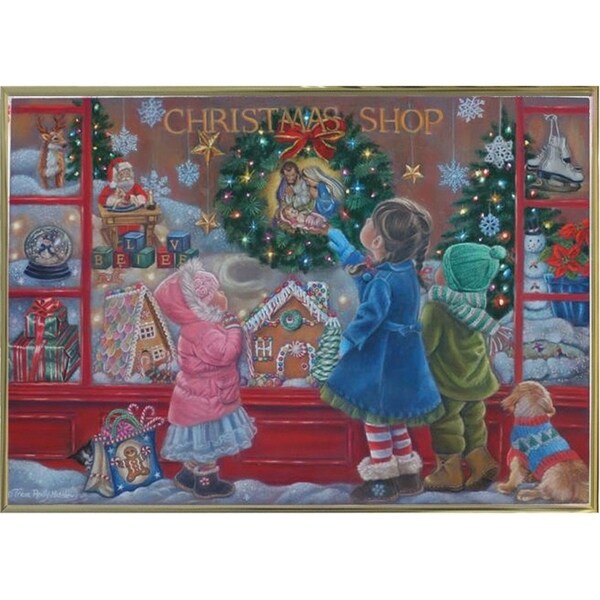 Christmas Blessings-TRIREI90187 Framed Print 25.25"x36" by Tricia Reilly-Matthews