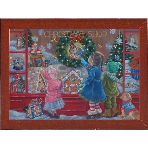 Christmas Blessings-TRIREI90187 Framed Print 25.25"x36" by Tricia Reilly-Matthews