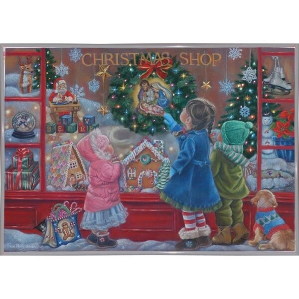 Christmas Blessings-TRIREI90187 Framed Print 25.25"x36" by Tricia Reilly-Matthews