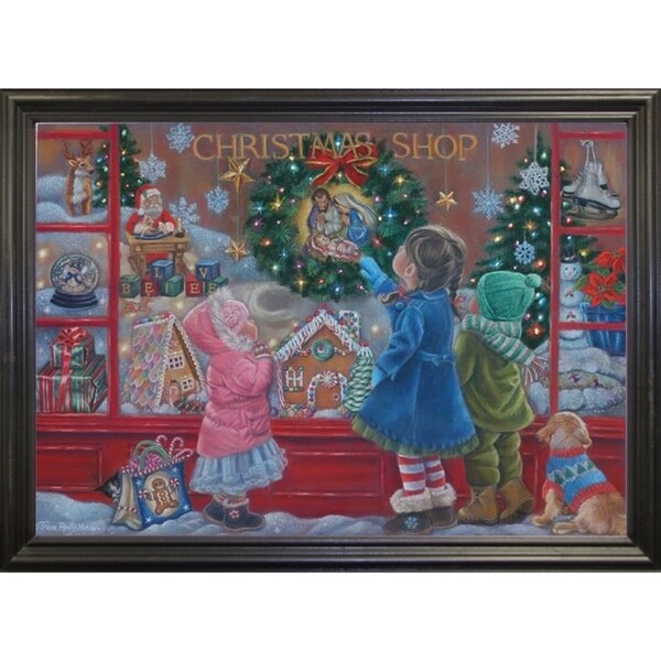 Christmas Blessings-TRIREI90187 Framed Print 25.25"x36" by Tricia Reilly-Matthews