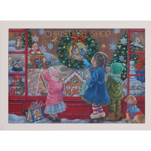 Christmas Blessings-TRIREI90187 Framed Print 25.25"x36" by Tricia Reilly-Matthews