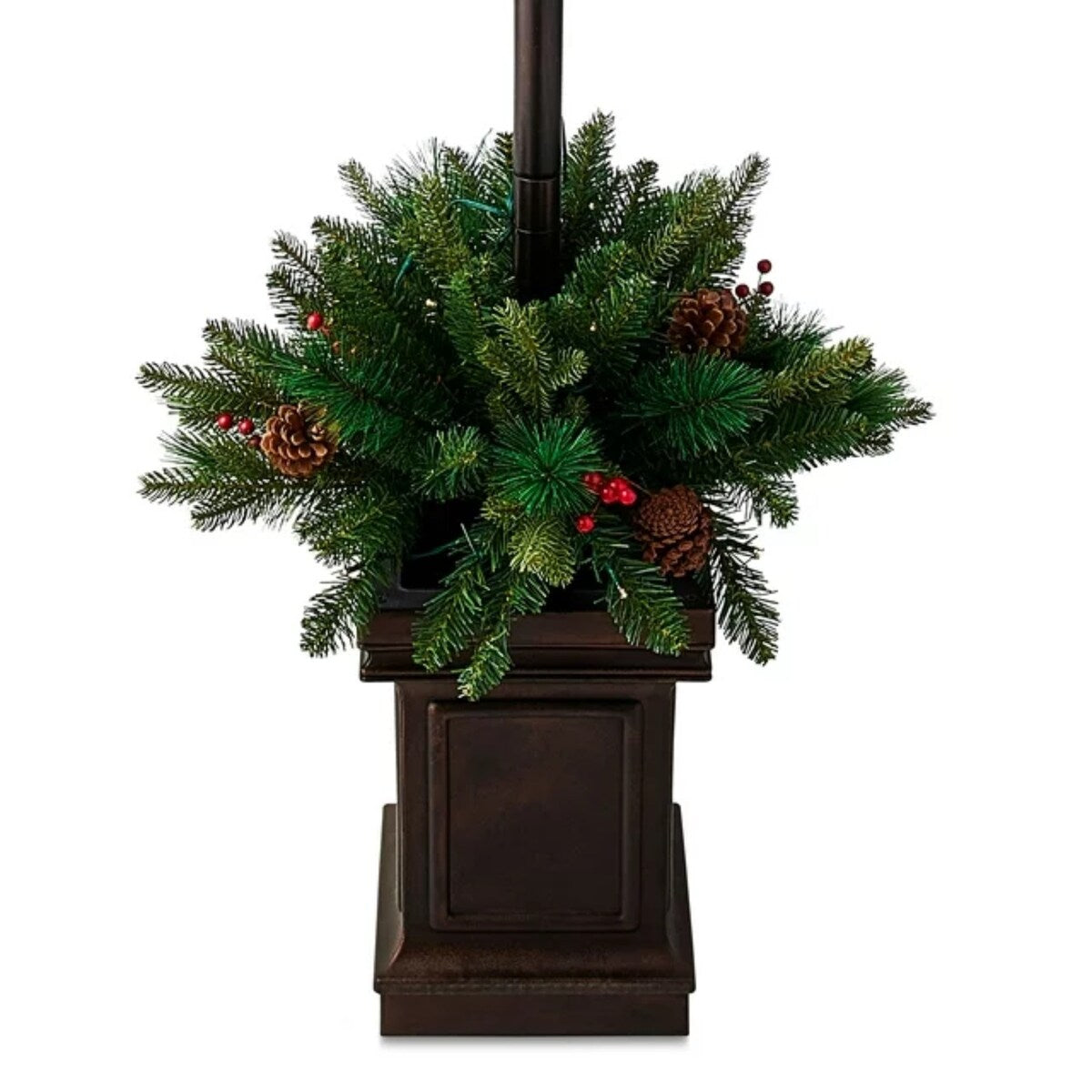 Christmas Lamp Post with 25 Warm White LED Lights
