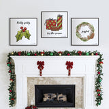 Christmas Time - Joyful Framed Printed Canvas