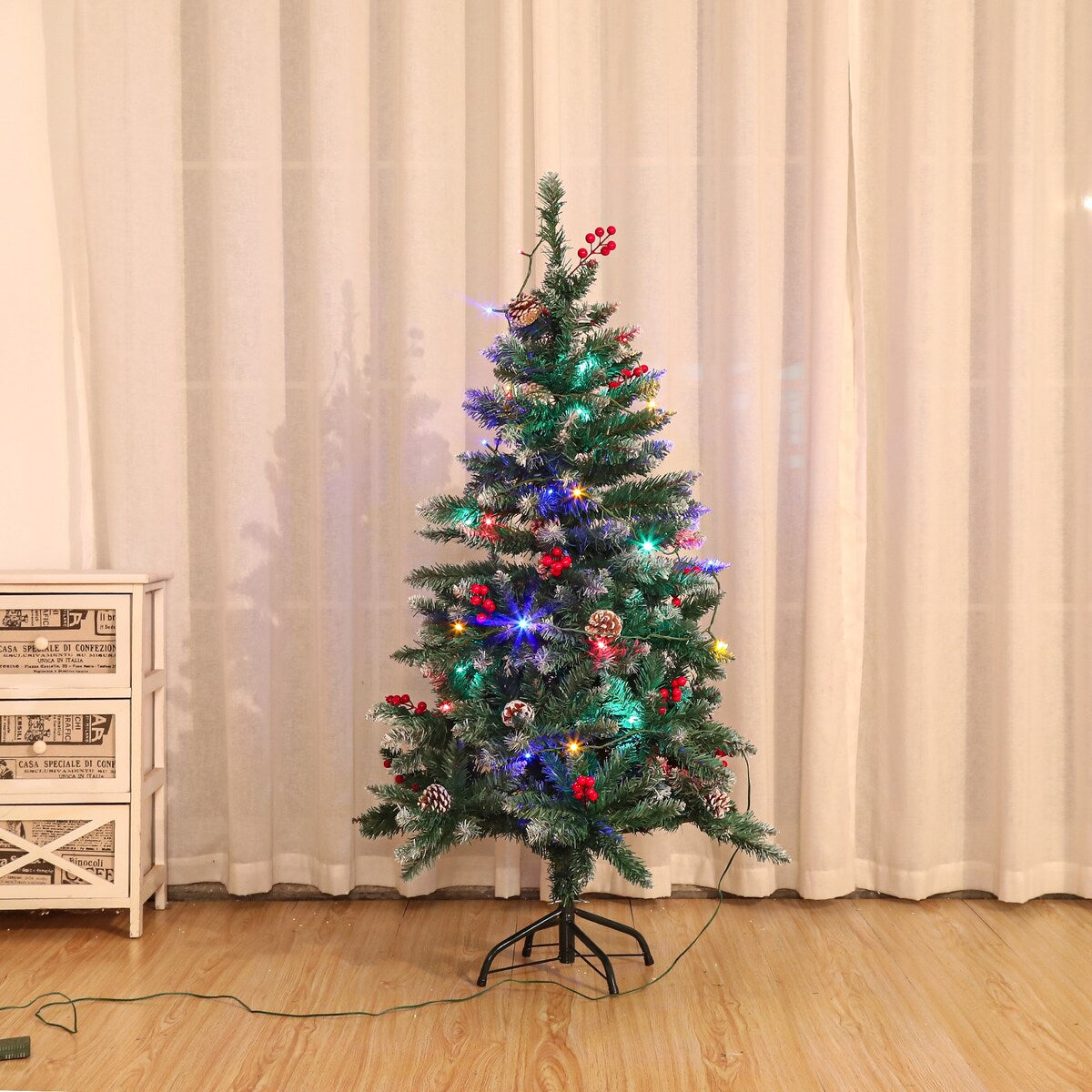 Christmas Tree Artificial Full Xmas Trees with 150pcs LED