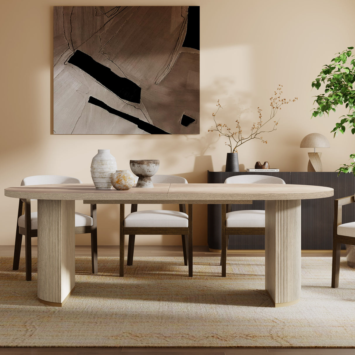 Christopher Knight Home - Eleanor Modern Style Oval Wood Dining Table