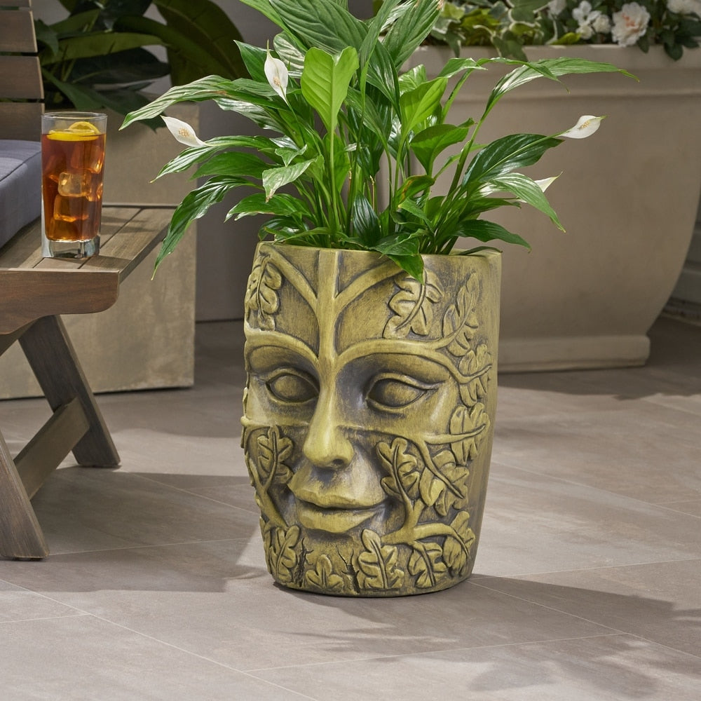 Ash Outdoor Mother Earth Urn by Christopher Knight Home