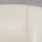 Austin Ivory Bonded Leather Club Chair by Christopher Knight Home