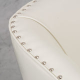 Austin Ivory Bonded Leather Club Chair by Christopher Knight Home