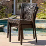 Bertha Outdoor 5-piece Wicker Dining Set by Christopher Knight Home