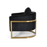 Briarcliff Glam Velvet and Goldtone Armchair by Christopher Knight Home