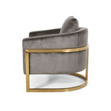 Briarcliff Glam Velvet and Goldtone Armchair by Christopher Knight Home
