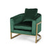 Briarcliff Glam Velvet and Goldtone Armchair by Christopher Knight Home