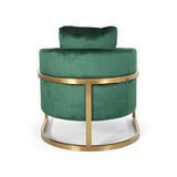 Briarcliff Glam Velvet and Goldtone Armchair by Christopher Knight Home