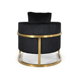 Briarcliff Glam Velvet and Goldtone Armchair by Christopher Knight Home