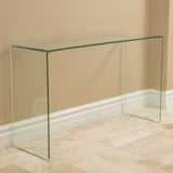 Ramona Glass Console Table by Christopher Knight Home - 30" H x 49.25" W x 15.75" D