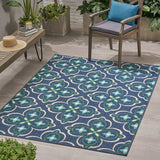 Camelia Outdoor Medallion Area Rug by Christopher Knight Home