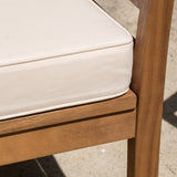 Caydon 4-piece Acacia Wood Patio Chat Set by Christopher Knight Home