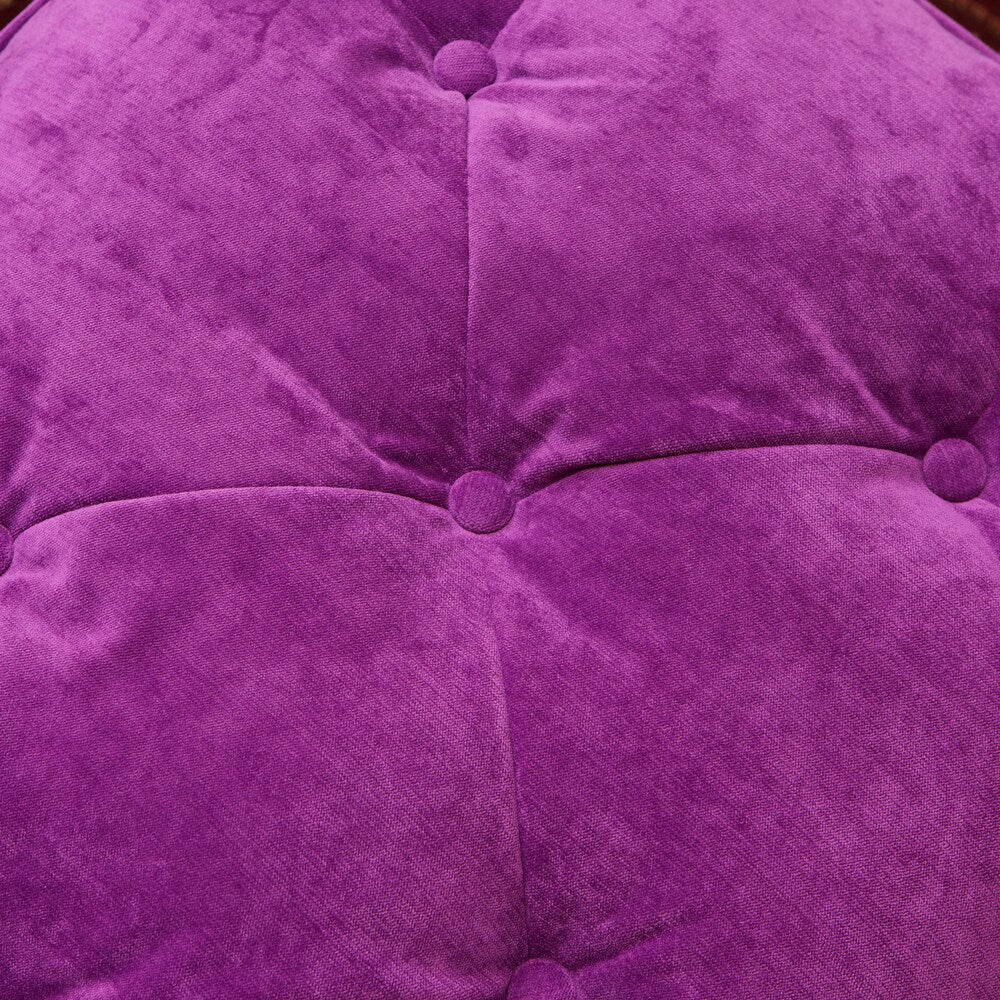 Chloe Tufted Purple Fabric Ottoman by Christopher Knight Home