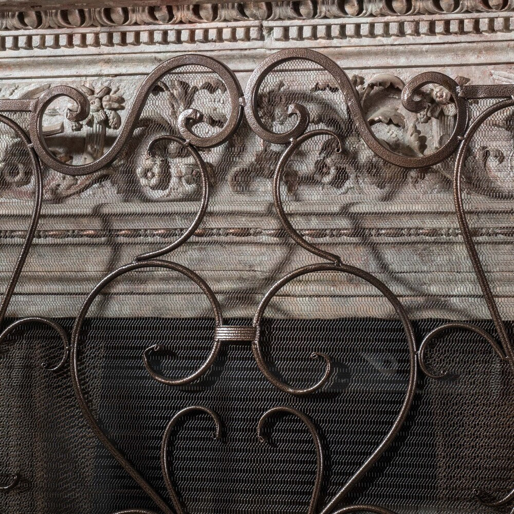 Christopher Knight Home Claridge Iron Fireplace Screen - N/A