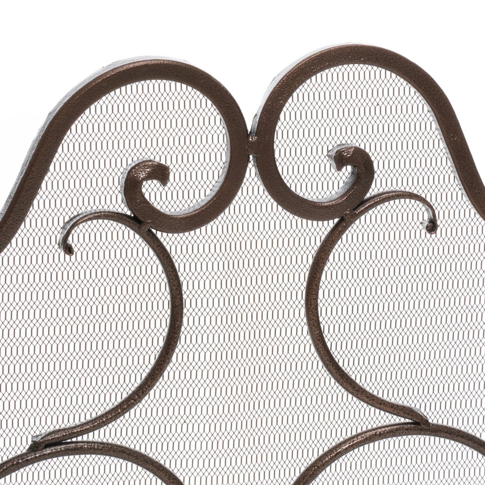 Christopher Knight Home Claridge Iron Fireplace Screen - N/A