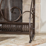 Christopher Knight Home Claridge Iron Fireplace Screen - N/A