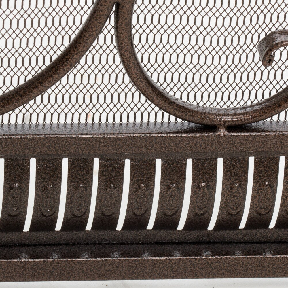 Christopher Knight Home Claridge Iron Fireplace Screen - N/A