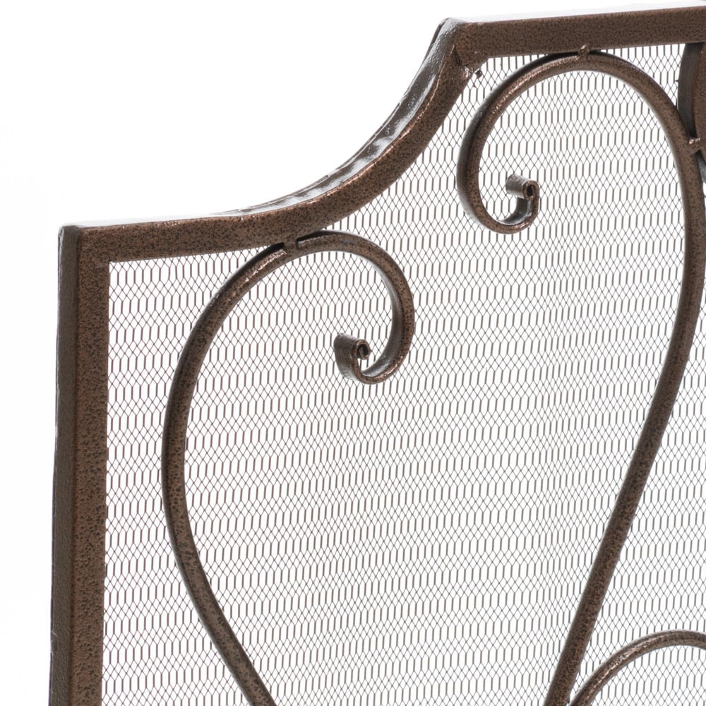 Christopher Knight Home Claridge Iron Fireplace Screen - N/A