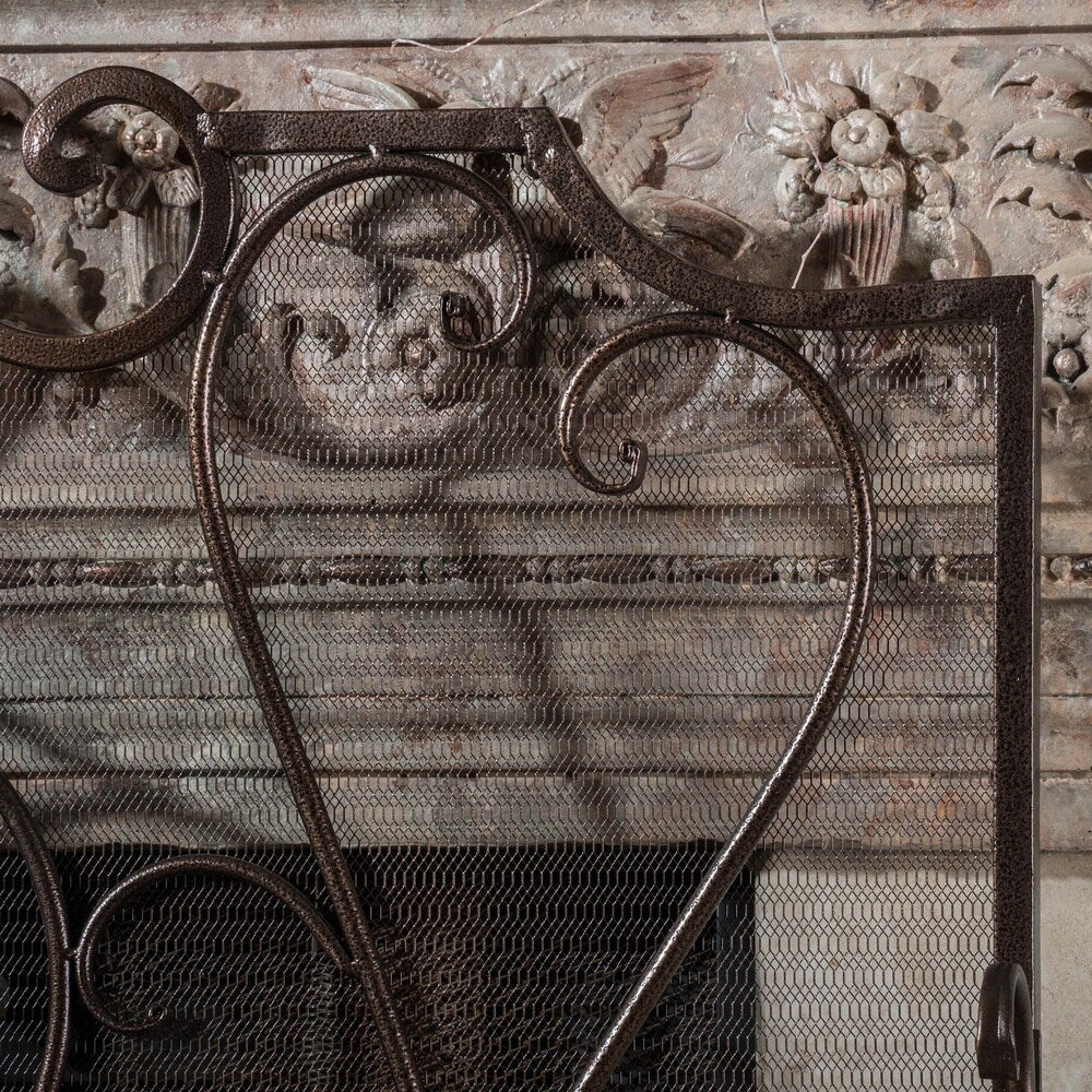 Christopher Knight Home Claridge Iron Fireplace Screen - N/A