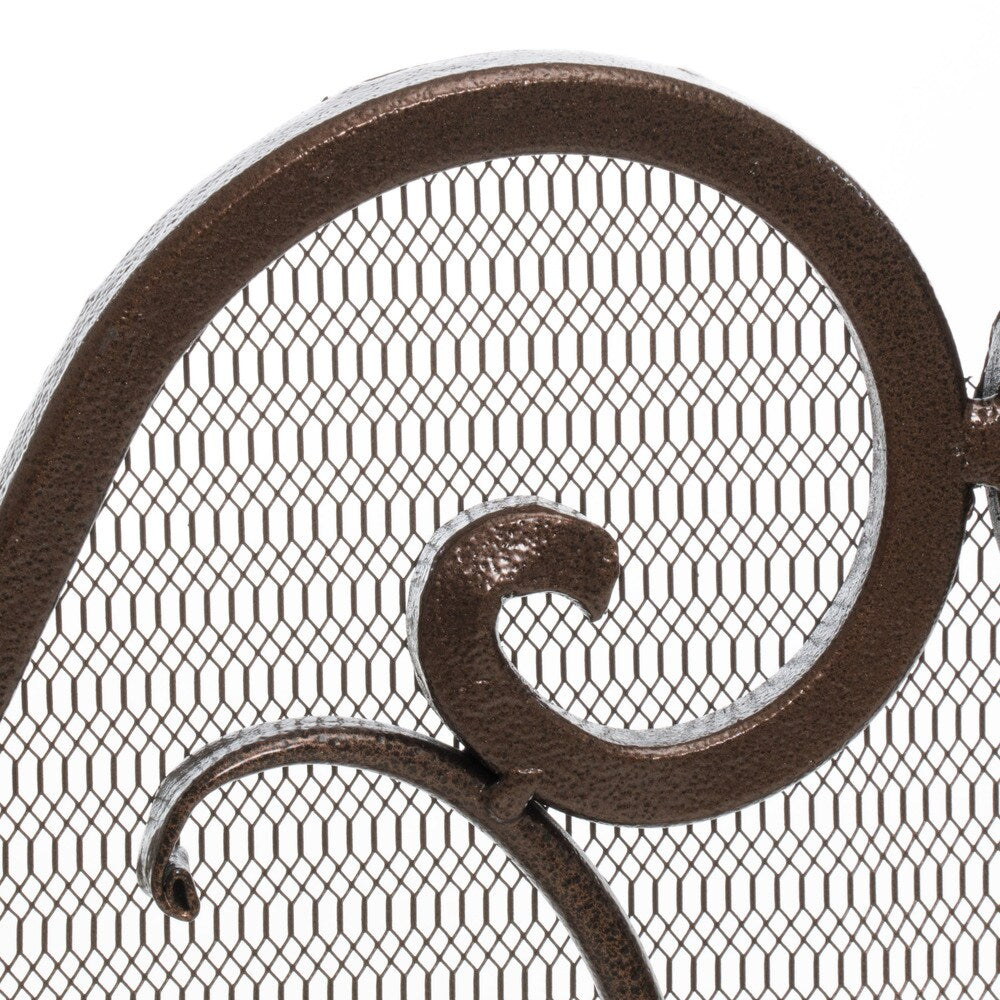 Christopher Knight Home Claridge Iron Fireplace Screen - N/A