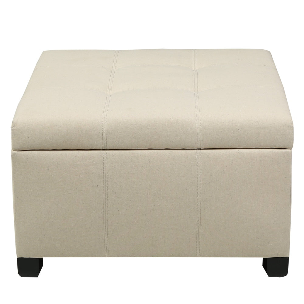 Cortez Fabric Storage Ottoman by Christopher Knight Home