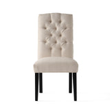 Crown Upholstered Fabric Dining Chairs (Set of 2) by Christopher Knight Home