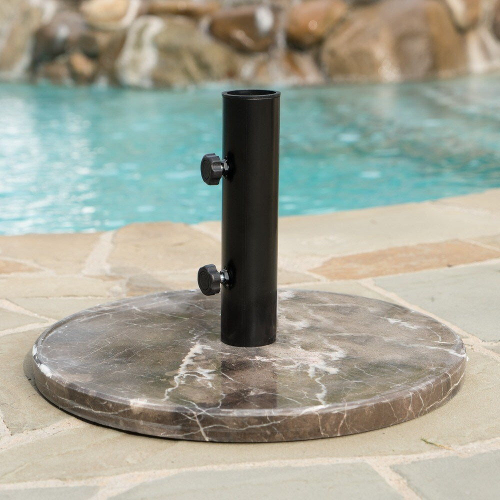 Dunes 30-pound Round Granite Umbrella Base Holder by Christopher Knight Home