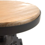 Isla 25-inch Adjustable Rustic Wood Barstool (Set of 2) by Christopher Knight Home