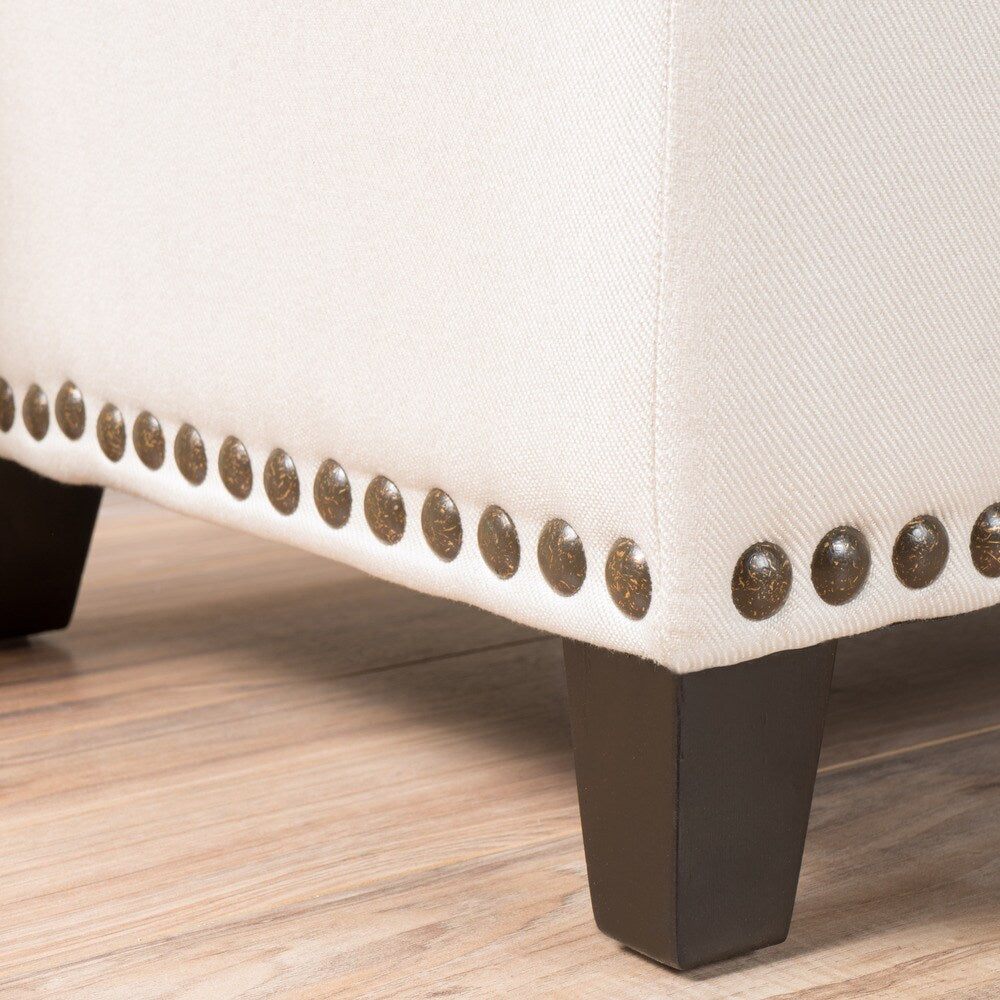 Isra Fabric Storage Ottoman Bench by Christopher Knight Home