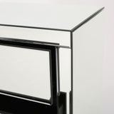 Lada Hardwood 3-drawer Mirrored Cabinet by Christopher Knight Home