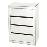 Lada Hardwood 3-drawer Mirrored Cabinet by Christopher Knight Home