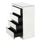 Lada Hardwood 3-drawer Mirrored Cabinet by Christopher Knight Home