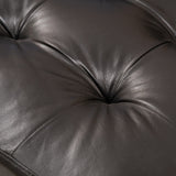 Lincoln Left Facing 3-piece Leather Sectional Sofa Set by Christopher Knight Home