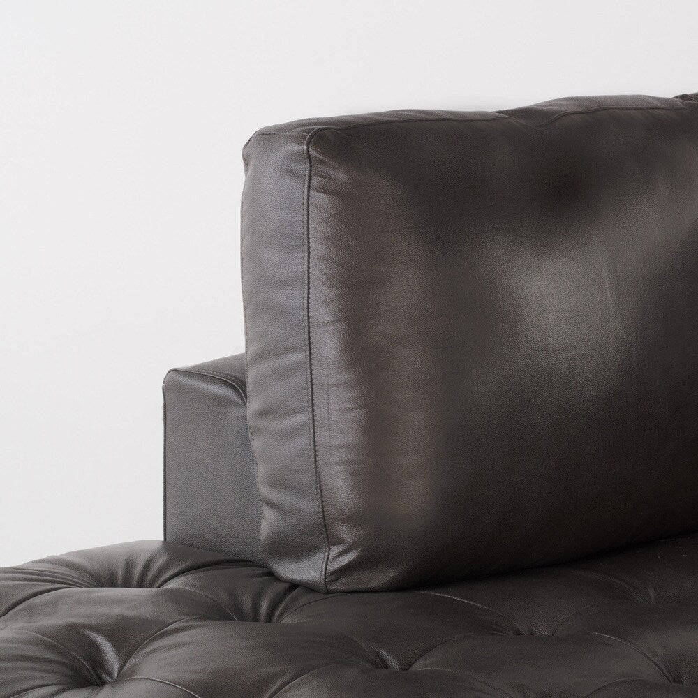 Lincoln Left Facing 3-piece Leather Sectional Sofa Set by Christopher Knight Home