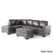 Lincoln Left Facing 3-piece Leather Sectional Sofa Set by Christopher Knight Home