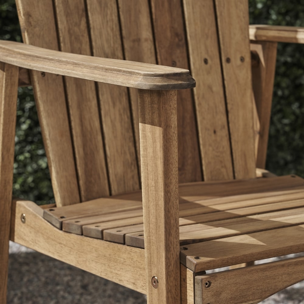 Malibu Acacia Adirondack-inspired Patio Dining Chairs (Set of 2) by Christopher Knight Home