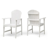 Malibu Acacia Adirondack-inspired Patio Dining Chairs (Set of 2) by Christopher Knight Home