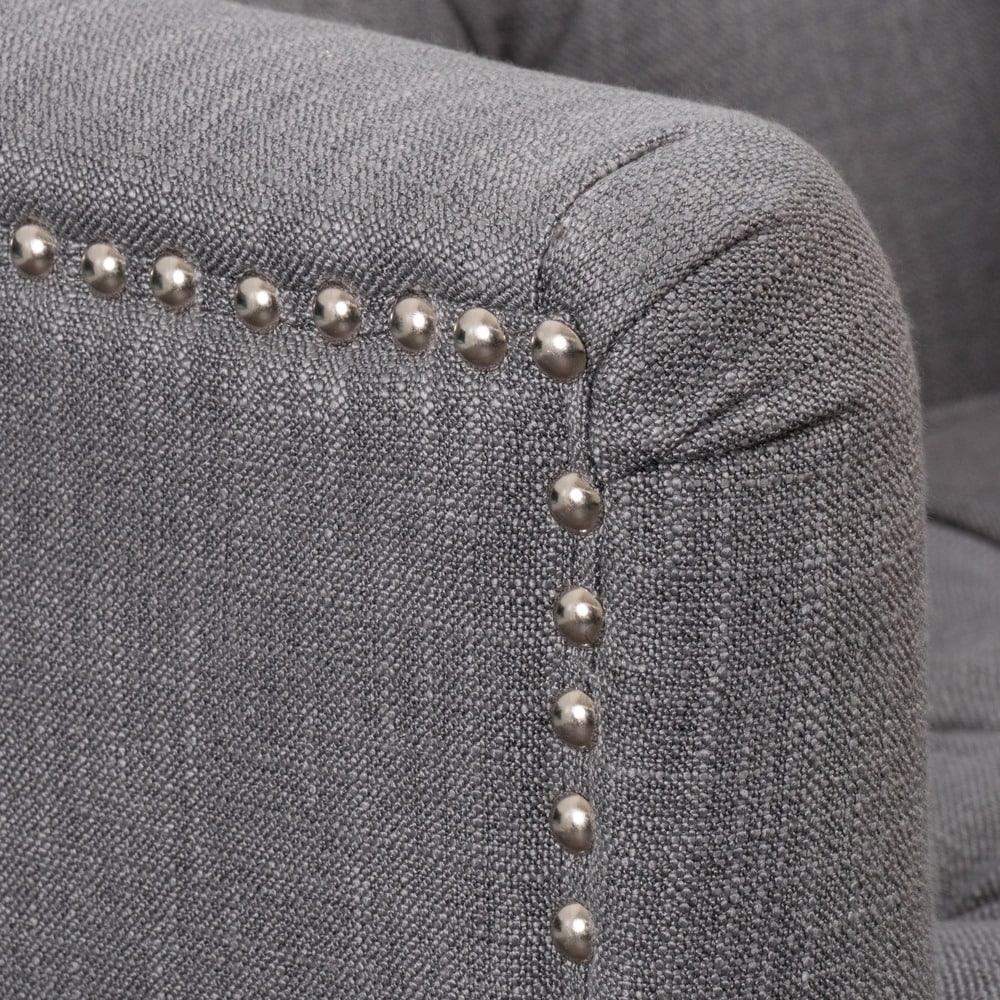 Malone Charcoal Grey Club Chair by Christopher Knight Home