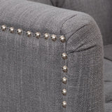 Malone Charcoal Grey Club Chair by Christopher Knight Home