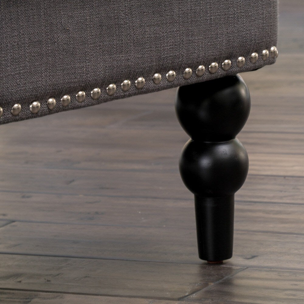 Malone Charcoal Grey Club Chair by Christopher Knight Home