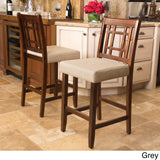 Nadia Acacia 26-inch Wood Counter Stool (Set of 2) by Christopher Knight Home