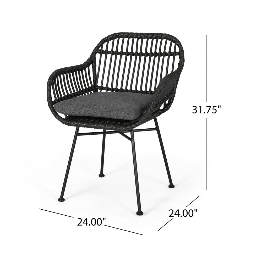 Christopher Knight Home Orlando Woven Faux Rattan Chairs (Set of 2)