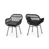 Christopher Knight Home Orlando Woven Faux Rattan Chairs (Set of 2)