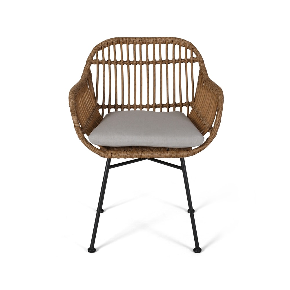 Christopher Knight Home Orlando Woven Faux Rattan Chairs (Set of 2)