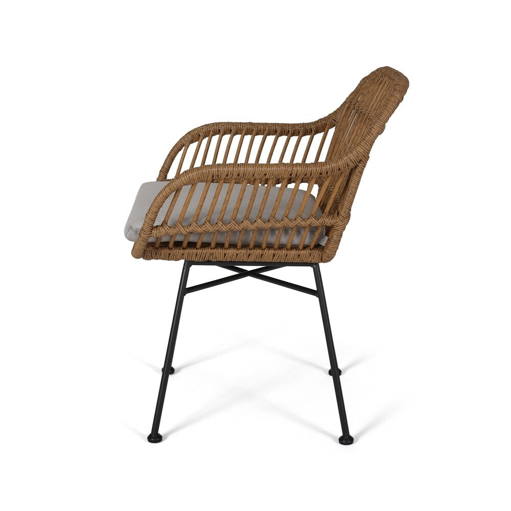 Christopher Knight Home Orlando Woven Faux Rattan Chairs (Set of 2)